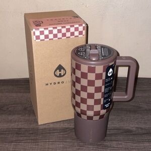Hydrojug- 20- oz traveler - Autumn Checkers